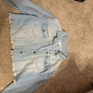 Light wash denim jacket